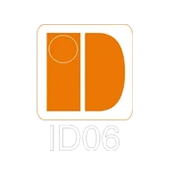 Orange logotyp med bokstäverna ID och texten ID06.