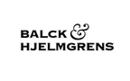 Logotyp för Balck & Hjelmgrens med svart text på vit bakgrund.
